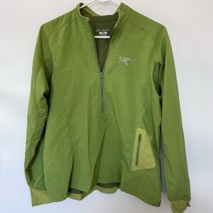 Arc’teryx Accelero Lightweight Active 1/2 Zip Pullover Green size Large